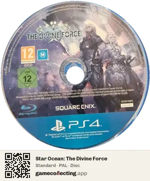 Star Ocean: The Divine Force PlayStation 4, PAL disc
