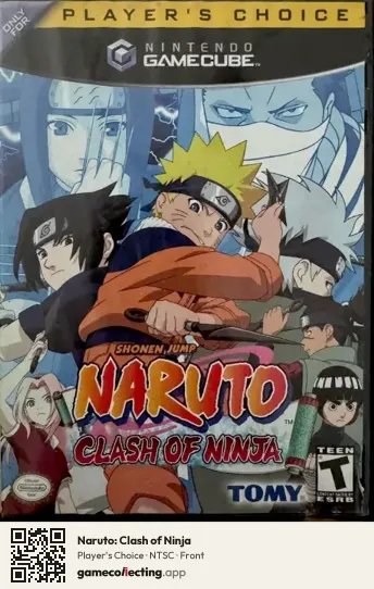 Naruto: Clash of Ninja Nintendo GameCube, NTSC box front