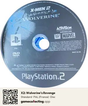 X2: Wolverine's Revenge PlayStation 2, PAL disc