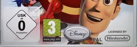 Toy Story Mania!, the USK square on its front