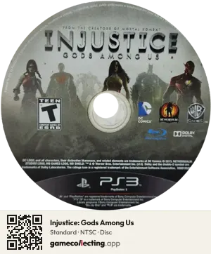 Injustice: Gods Among Us PlayStation 3, NTSC disc