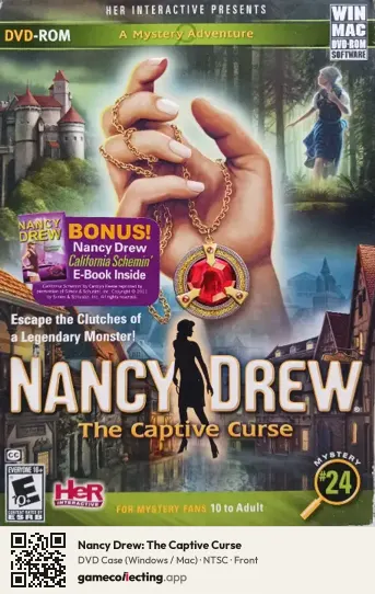 Nancy Drew: The Captive Curse Computer, NTSC box front