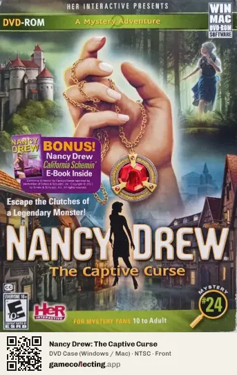 Nancy Drew: The Captive Curse Computer, NTSC box front