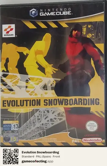 Evolution Snowboarding Nintendo GameCube, Spain box front