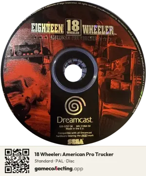 18 Wheeler: American Pro Trucker Sega Dreamcast, PAL disc