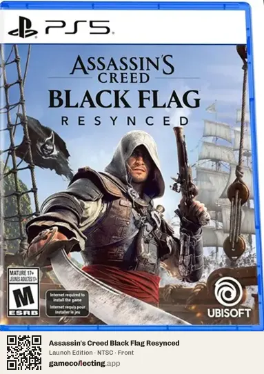Assassin's Creed Black Flag Resynced PlayStation 5, NTSC box front