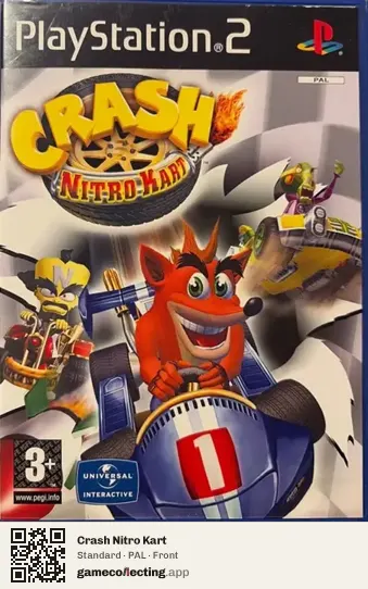 Crash Nitro Kart PlayStation 2, PAL box front
