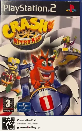 Crash Nitro Kart PlayStation 2, PAL box front