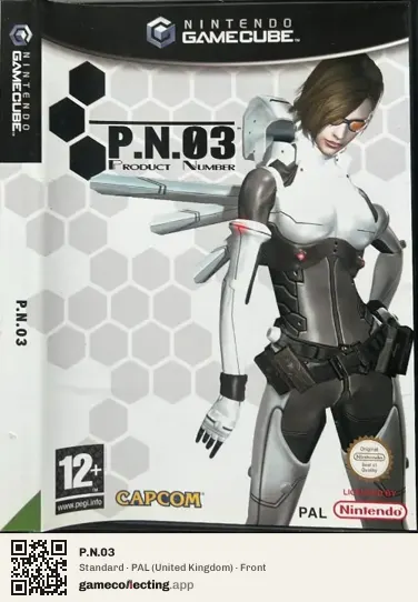 P.N.03 Nintendo GameCube, United Kingdom box front