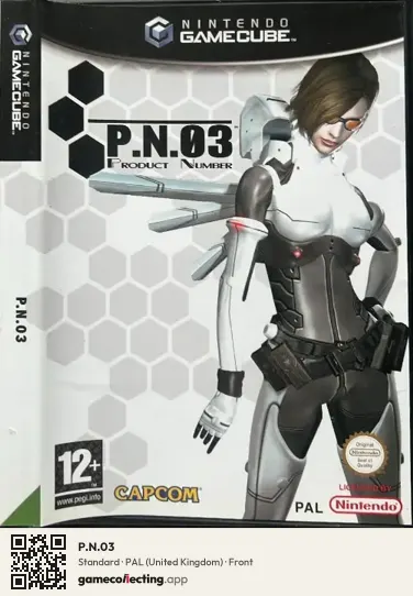 P.N.03 Nintendo GameCube, United Kingdom box front