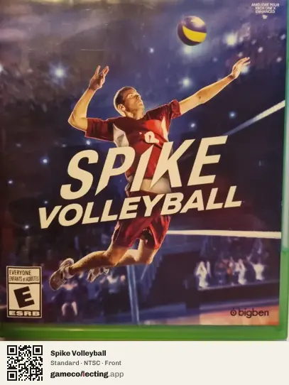 Spike Volleyball Xbox One, NTSC box front