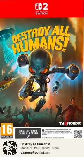 Destroy All Humans! Nintendo Switch 2, France box front