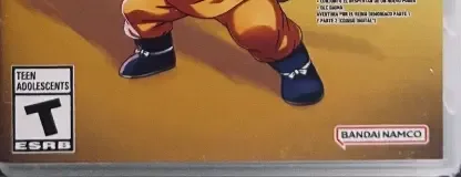 Dragon Ball Z: Kakarot, the ESRB box on its front