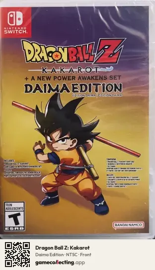 Dragon Ball Z: Kakarot Nintendo Switch, NTSC box front
