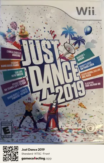 Just Dance 2019 Nintendo Wii, NTSC box front