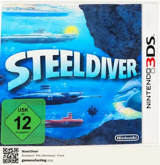 Steel Diver Nintendo 3DS, Germany box front