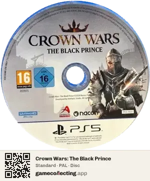 Crown Wars: The Black Prince PlayStation 5, PAL disc