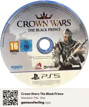 Crown Wars: The Black Prince PlayStation 5, PAL disc