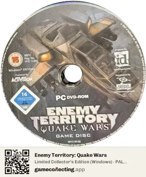 Enemy Territory: Quake Wars Computer, PAL disc