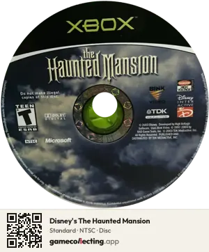 Disney's The Haunted Mansion Xbox, NTSC disc