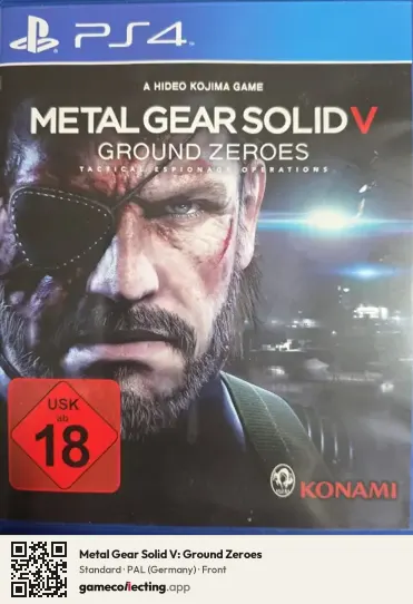 Metal Gear Solid V: Ground Zeroes PlayStation 4, Germany box front