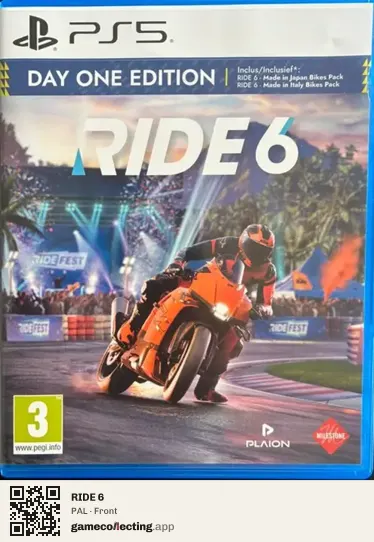 RIDE 6 PlayStation 5, PAL box front