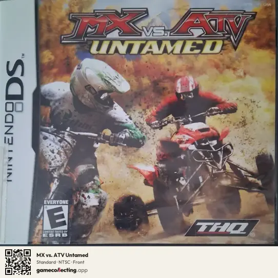 MX vs. ATV Untamed Nintendo DS, NTSC box front