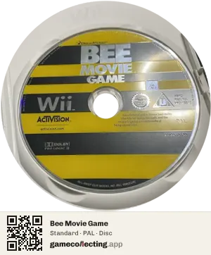Bee Movie Game Nintendo Wii, PAL disc