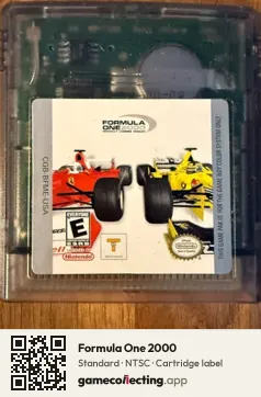 Formula One 2000 Game Boy Color, NTSC cartridge label