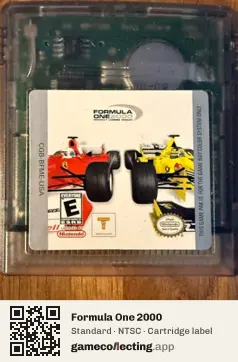 Formula One 2000 Game Boy Color, NTSC cartridge label