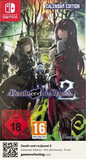 Death end re;Quest 2 Nintendo Switch, Germany box front