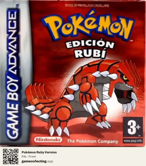 Pokémon Ruby Version Game Boy Advance, PAL box front