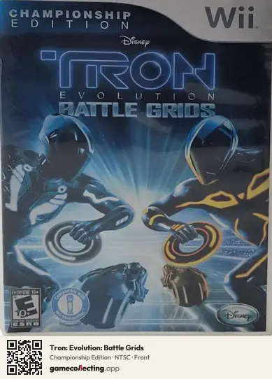 Tron: Evolution: Battle Grids Nintendo Wii, NTSC box front