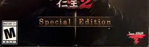 Nioh 2, the ESRB box on its front