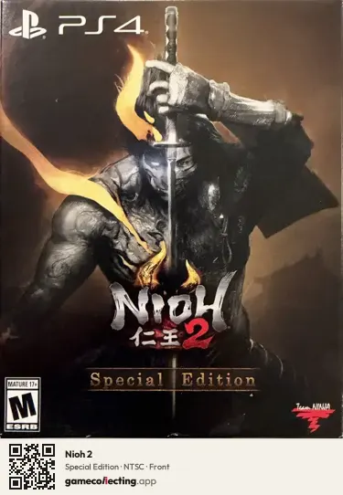 Nioh 2 PlayStation 4, NTSC box front