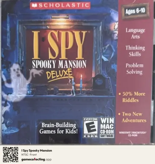 I Spy Spooky Mansion Computer, NTSC box front