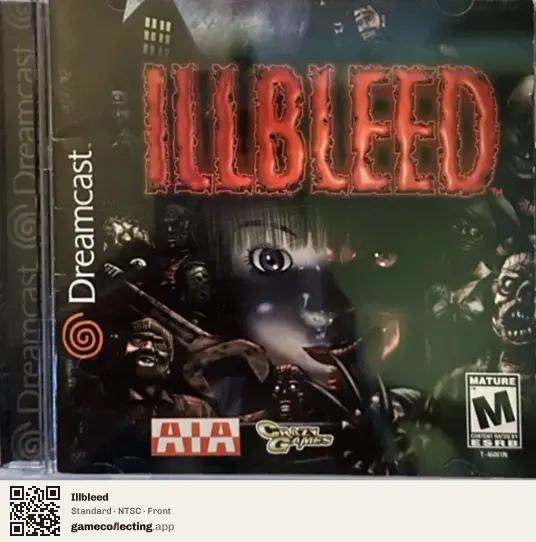 Illbleed Sega Dreamcast, NTSC box front