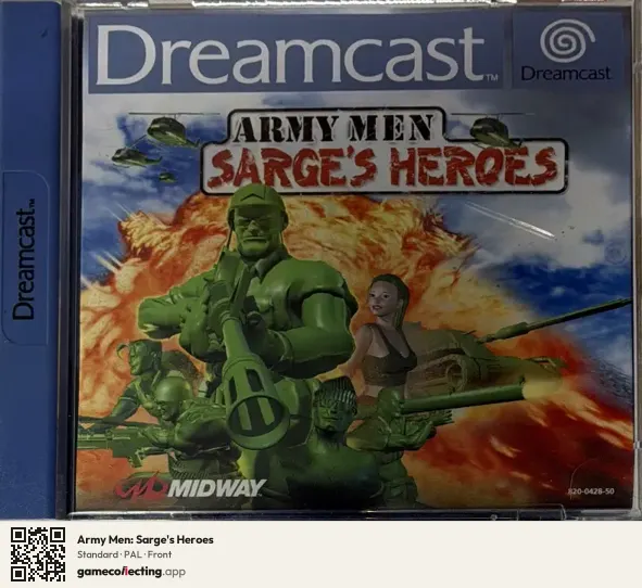 Army Men: Sarge's Heroes Sega Dreamcast, PAL box front