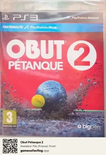 Obut Pétanque 2 PlayStation 3, France box front