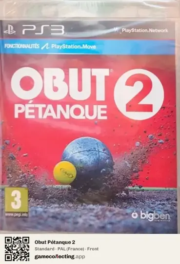 Obut Pétanque 2 PlayStation 3, France box front