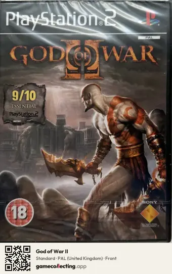 God of War II PlayStation 2, United Kingdom box front