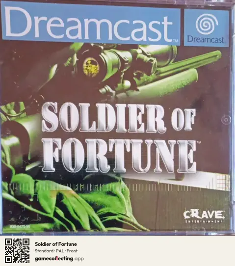 Soldier of Fortune Sega Dreamcast, PAL box front