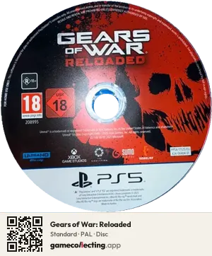 Gears of War: Reloaded PlayStation 5, PAL disc