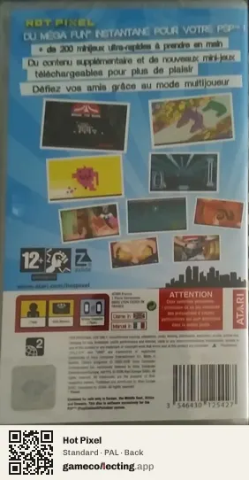 Hot Pixel PlayStation Portable, PAL box back
