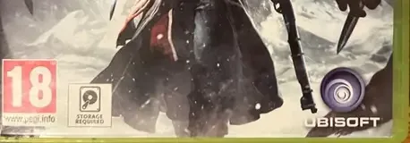 Assassin's Creed Rogue, the PEGI square on its front