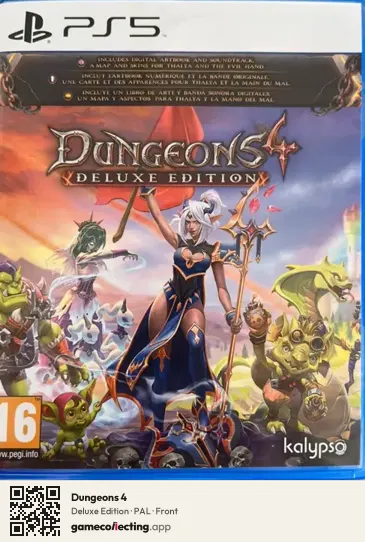 Dungeons 4 PlayStation 5, PAL box front