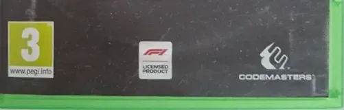 F1 2018, the PEGI square on its front