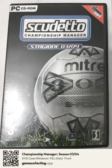 Championship Manager: Season 03/04 Computer, Italy box front