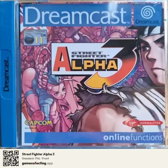 Street Fighter Alpha 3 Sega Dreamcast, PAL box front