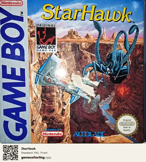 StarHawk Game Boy, PAL box front